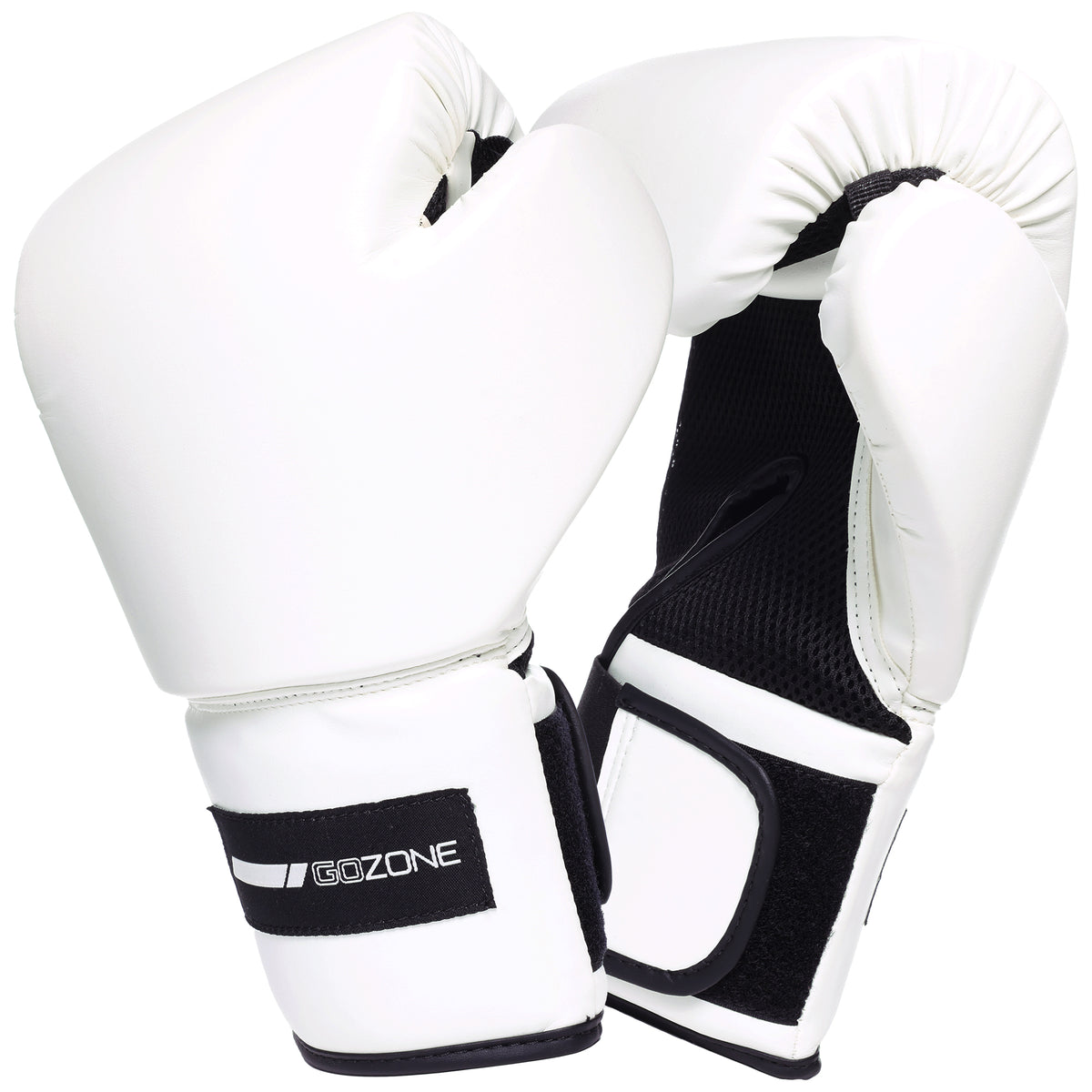 Gants de boxe Pro-Style 14oz - Blanc/Noir - GoZone - GoZone Canada
