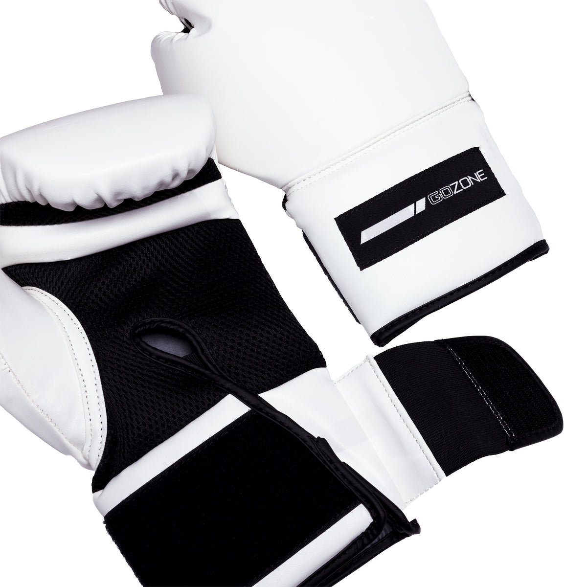 Gants De Baseball Frappe Adulte XL - Cuir Cabretta, Blanc/noir, Manchette Courte, Pouce Renforcé