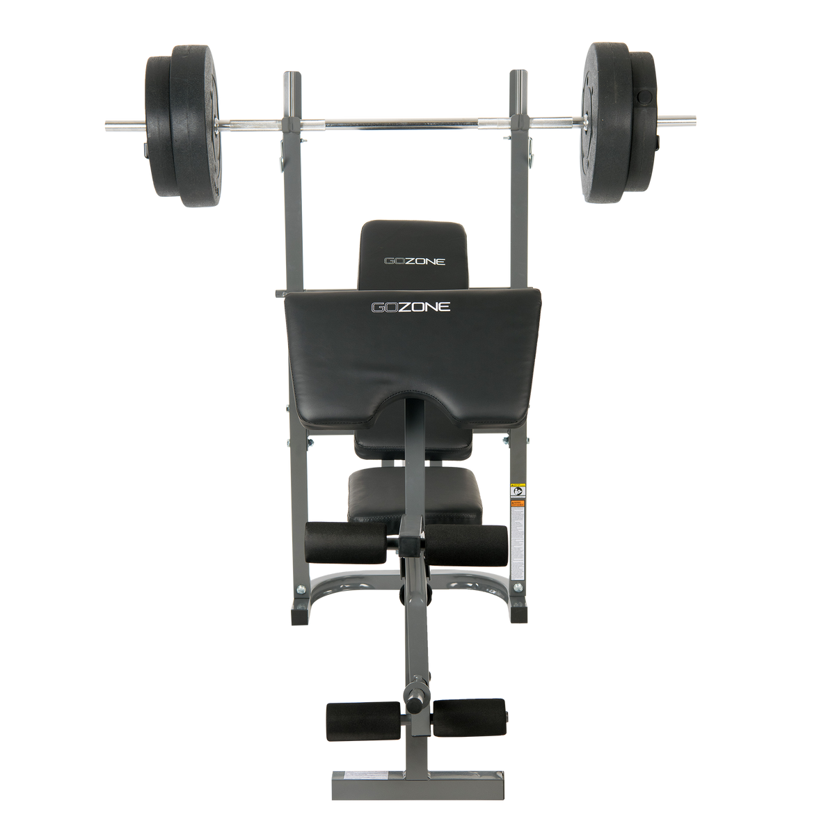 Workout Bench with Weight Bar 80lb Weights GoZone GoZone Canada