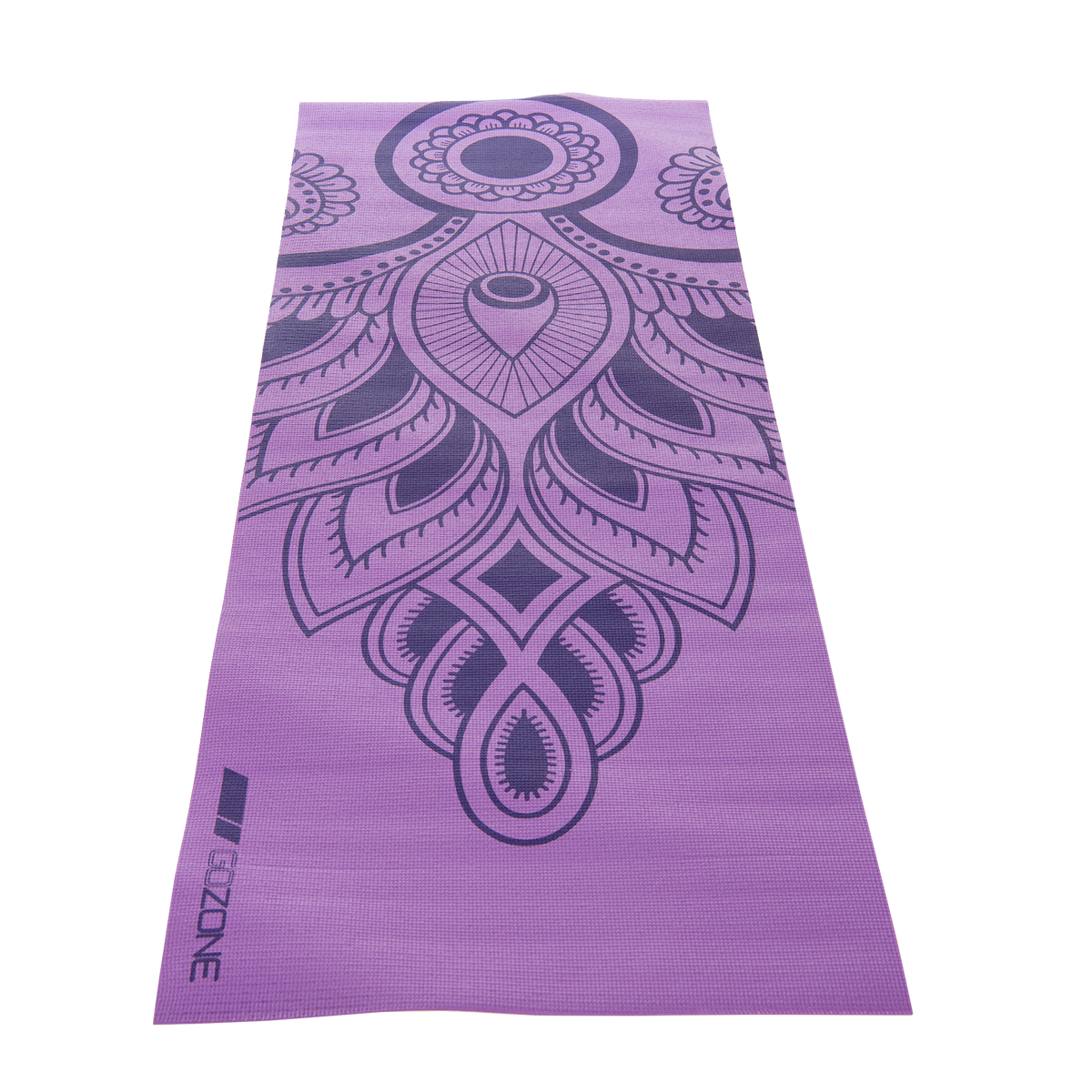 4mm PVC Lotus Print Yoga Mat – 24 x 68 – Purple – GoZone – GoZone Canada