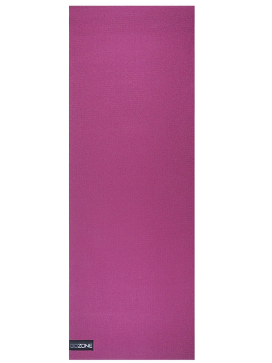 Tapis de yoga en mousse à mémoire solide de 7 mm - 24" x 68" - Bourgogne