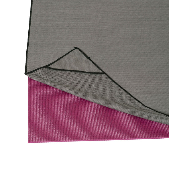 Serviette pour tapis de yoga - 24" x 72" - Gris