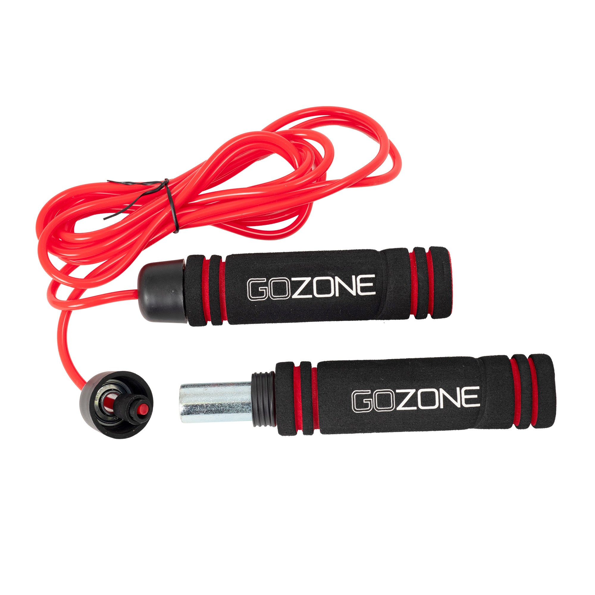 Corde à sauter lestée de 1 lb - Rouge/Noir - GoZone - GoZone Canada