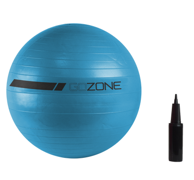 ballon d'exercice 75cm - bleu/noir