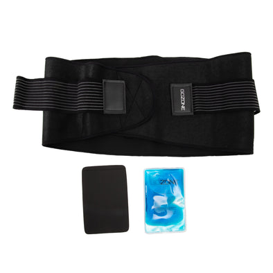 Support dorsal double chaud/froid - Noir