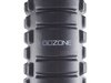 Gros plan sur le logo GoZone et la surface texturée du rouleau de massage.