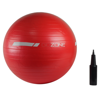 Ballon d'exercice 55cm - Rouge/Noir