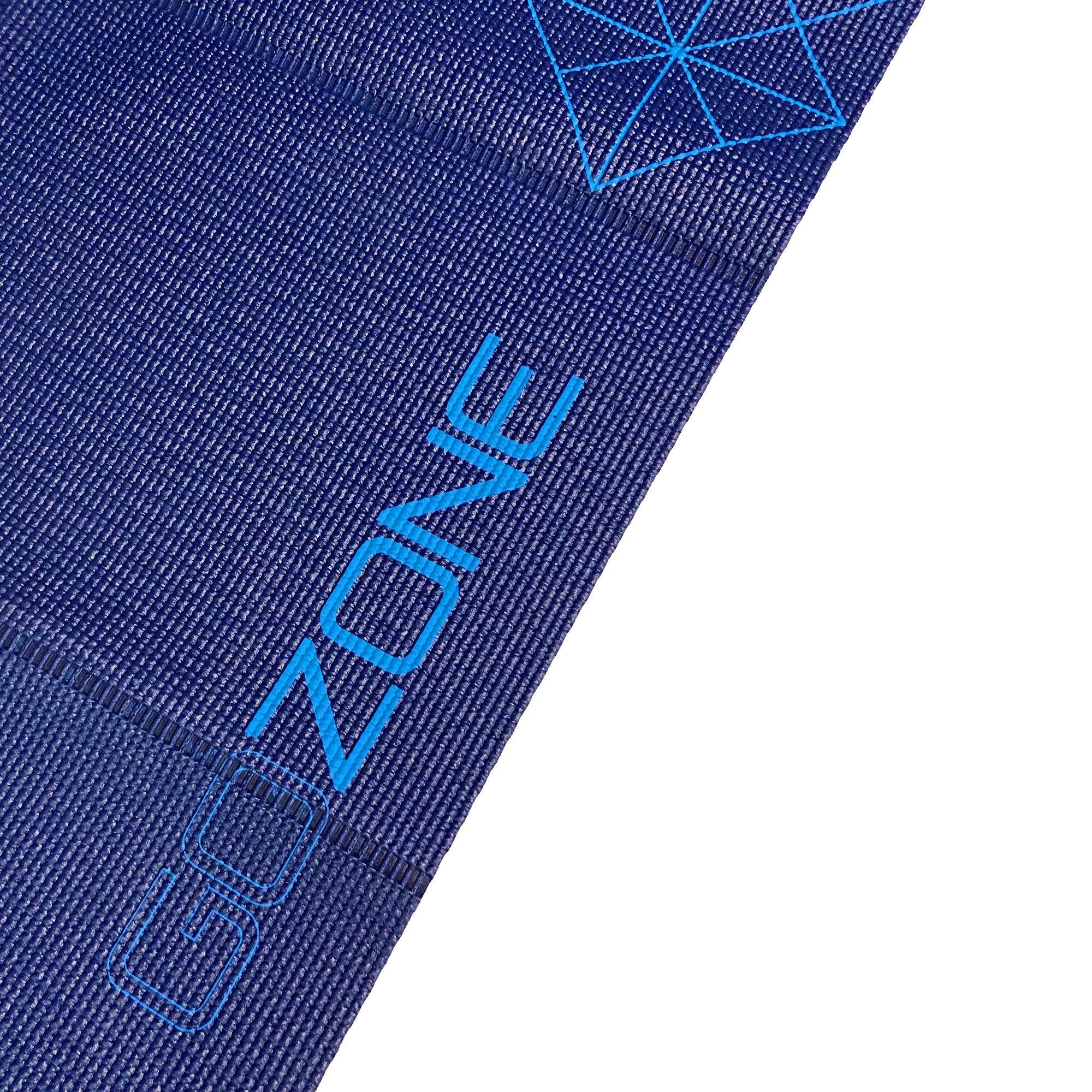 Tapis de yoga pliable en PVC 3mm imprimé géo - 24 x 68 - Bleu - GoZone -  GoZone Canada