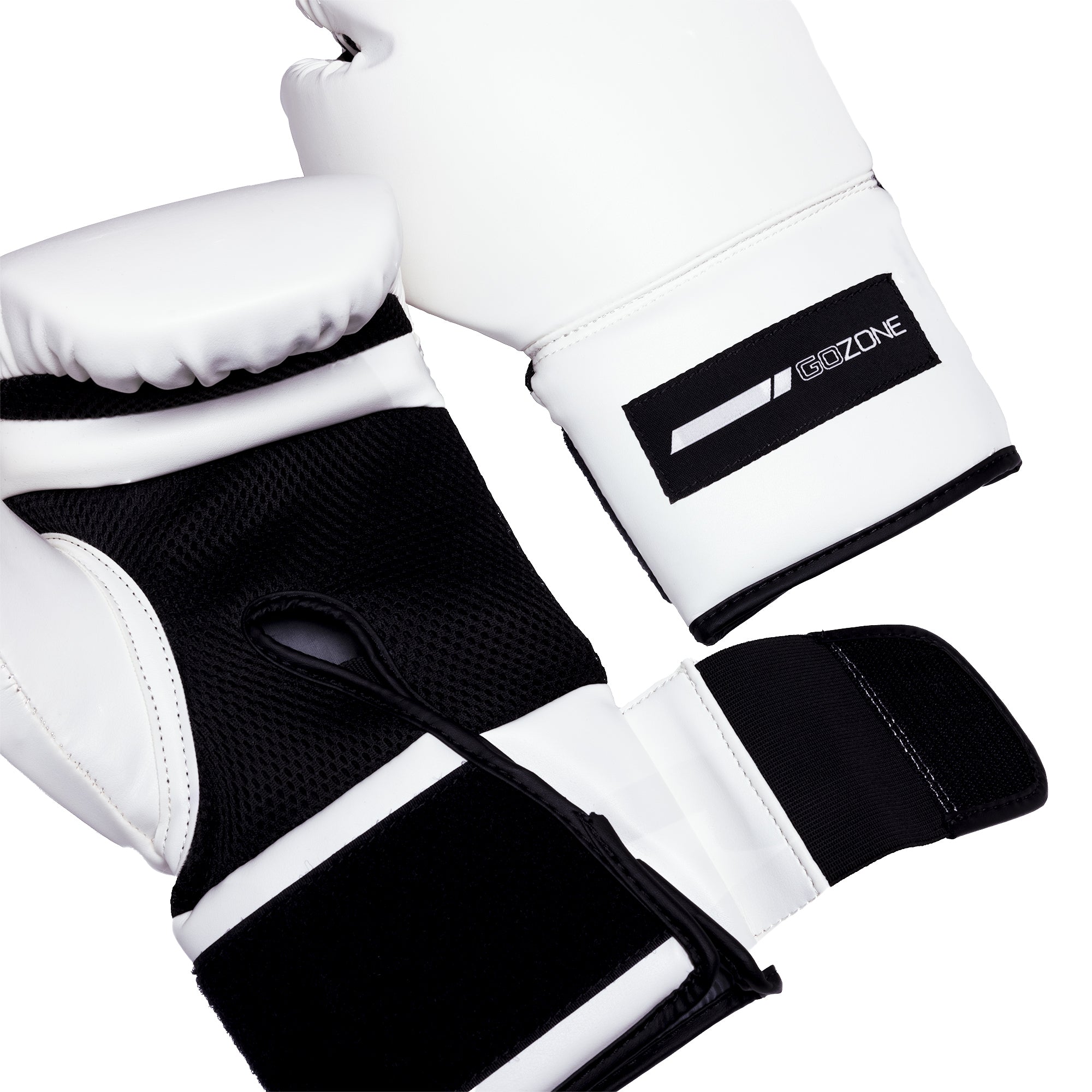 Gants de boxe Pro-Style 14oz - Blanc/Noir - GoZone - GoZone Canada