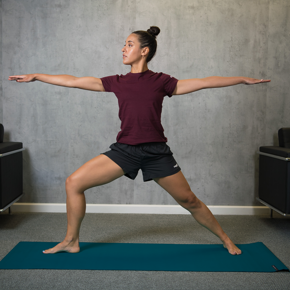 Tapis de yoga en mousse à mémoire de forme 7mm - 24" x 68" - Bleu