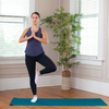 Tapis de yoga en mousse à mémoire de forme 7mm - 24" x 68" - Bleu
