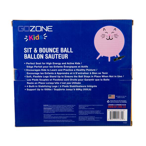 Emballage de la balle GoZone Kids 45cm Cat Stay and Play (arrière)