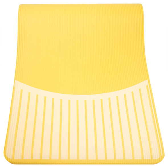 Tapis d'exercice imprimé coucher de soleil abstrait 10mm avec MicroFresh - 24" x 72" - Combo jaune