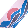 Tapis d'exercice 10 mm avec impression de montagne abstraite - rose pâle/bleu