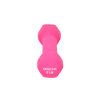 GoZone pink 2lb dumbbell from side