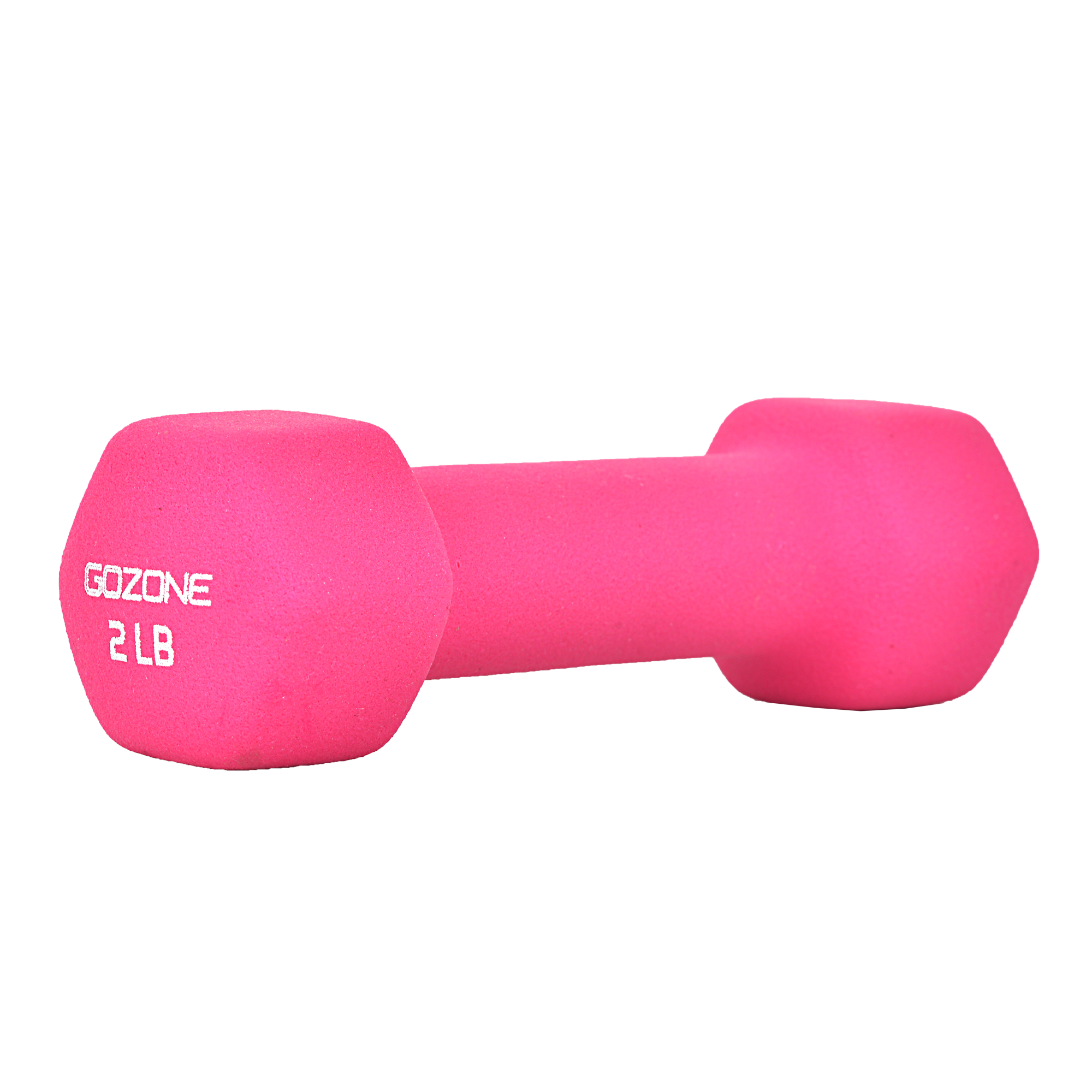 Dumbbell Fitness Pink Iron Weight In Duotone Style On Blue