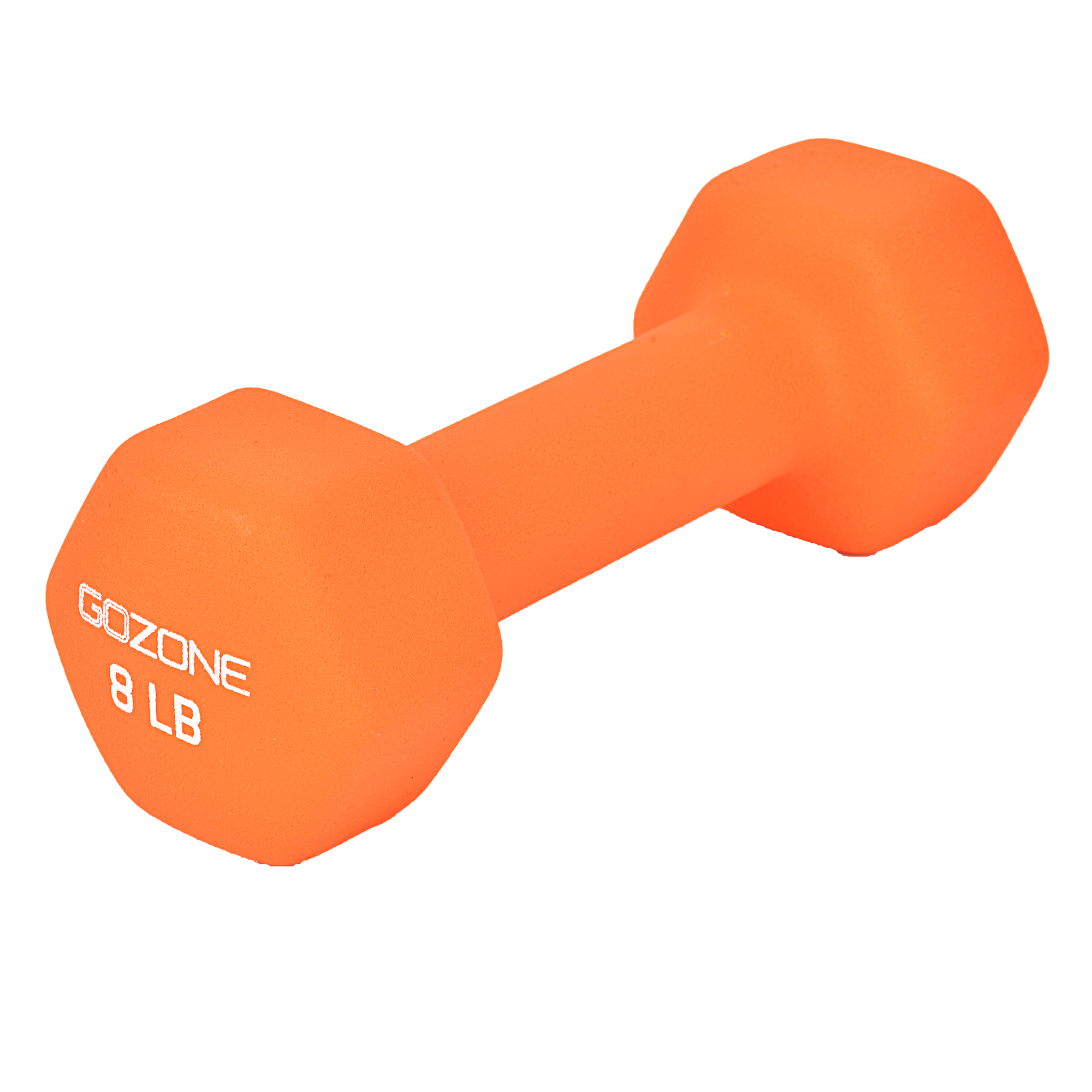 8lb Neoprene Hex Dumbbell Orange GoZone GoZone Canada