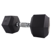 30lb hex dumbbell, off-center view