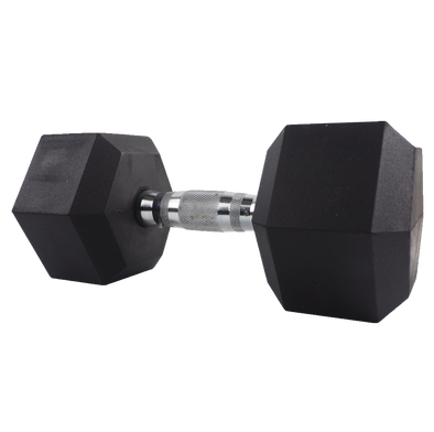 30lb hex dumbbell, off-center view