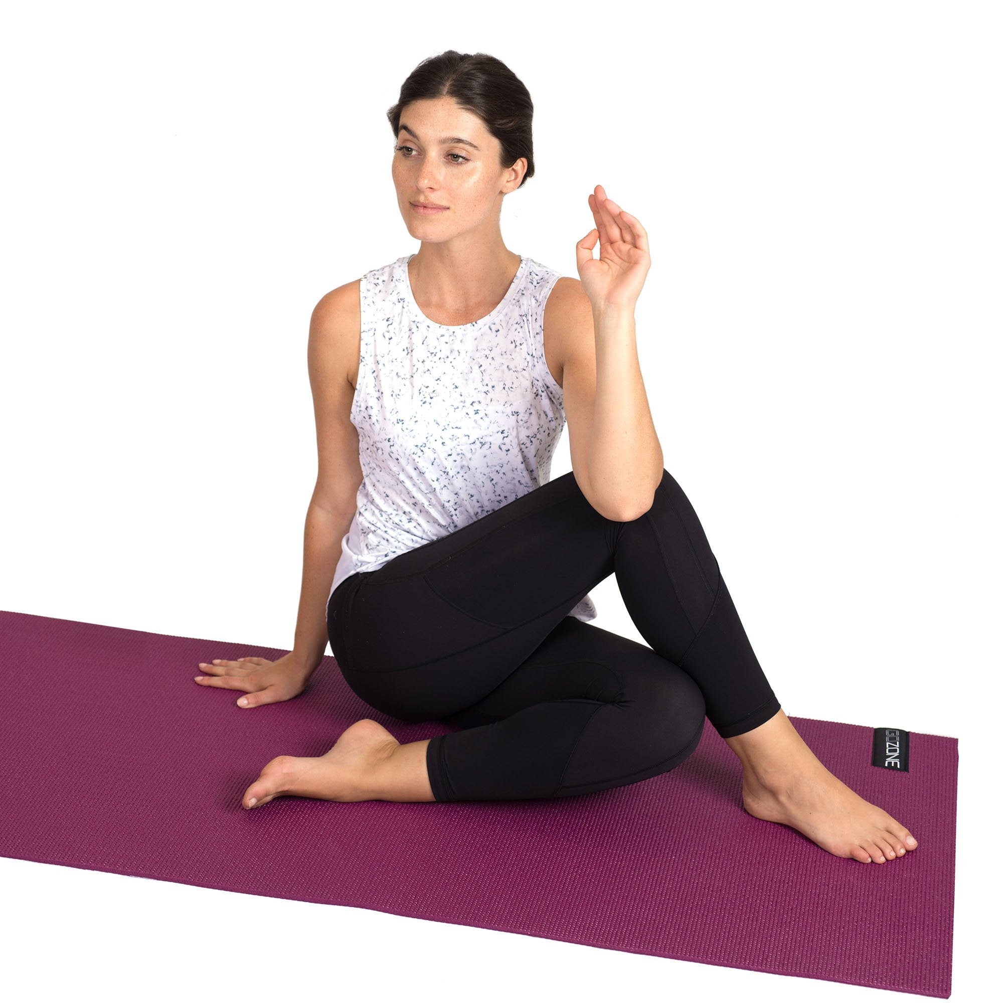 GoZone Printed Foldable Yoga Mat – Purple, Durable and lightweight 