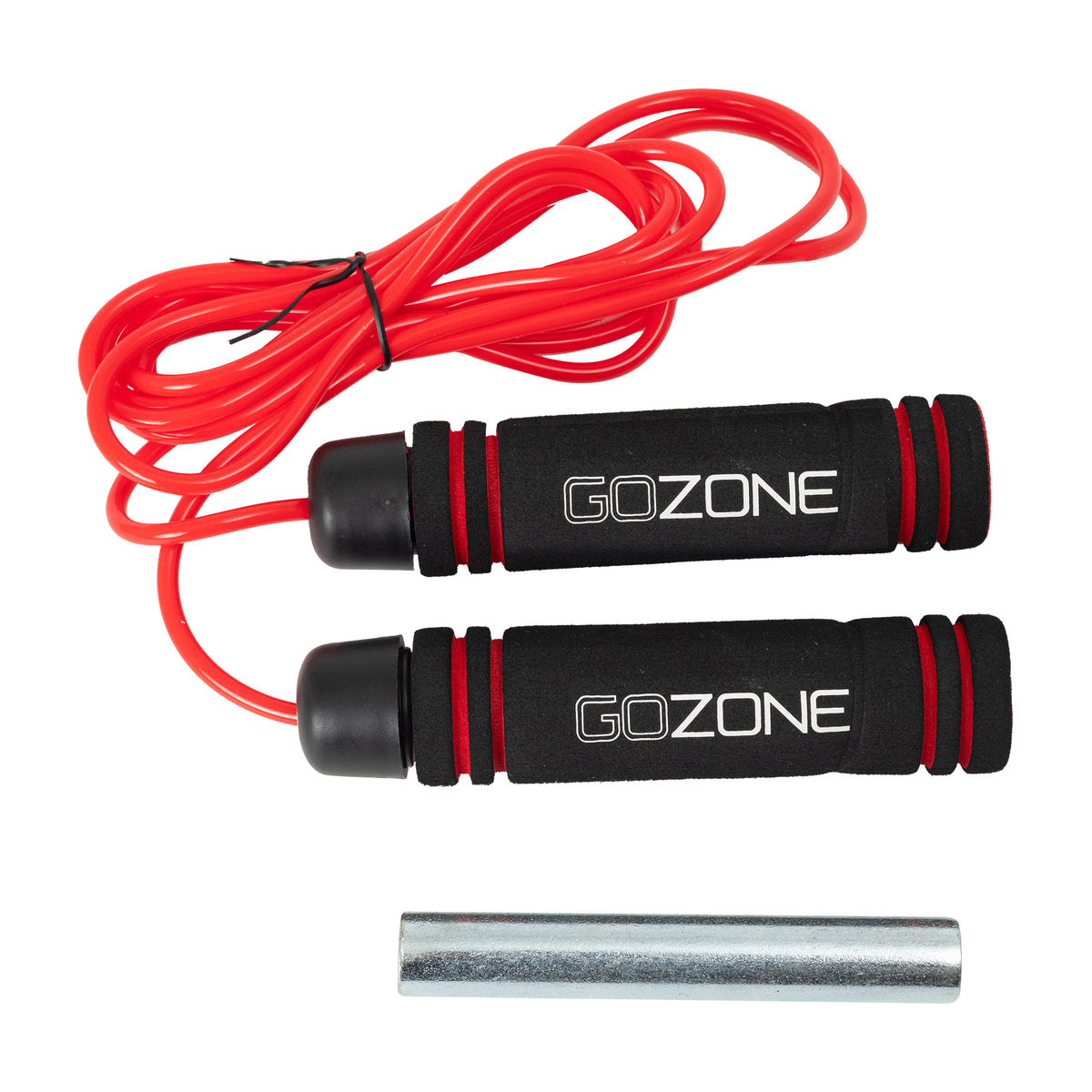 1lb Weighted Jump Rope – Red/Black – GoZone – GoZone Canada