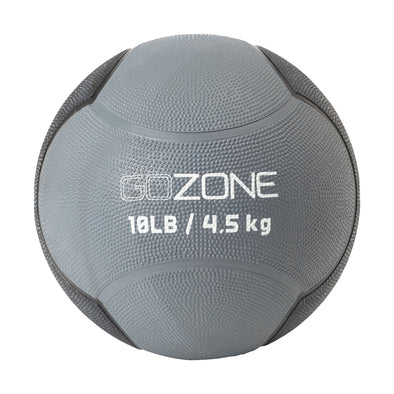 The front of the GoZone 10lb medicine ball