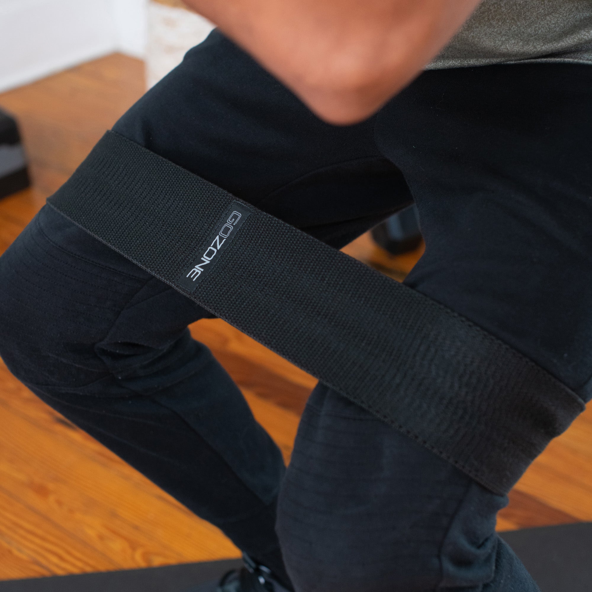 Gozone Band Solid Fabric Resistance Band – Black/Orange – GoZone – GoZone Canada