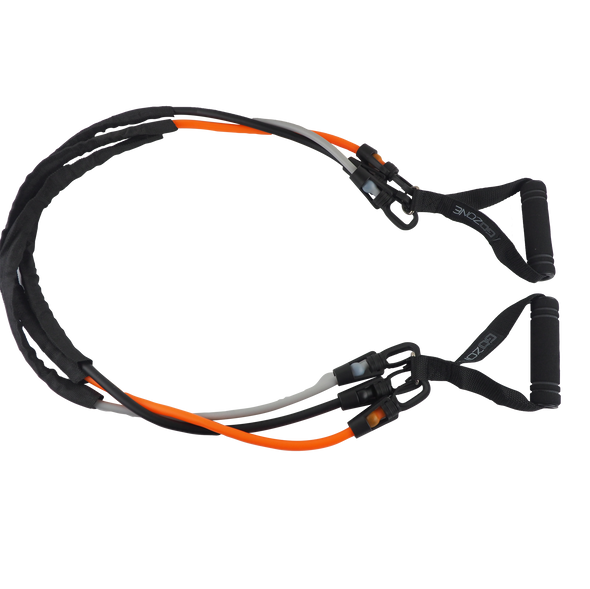 3-in-1 resistance band with all 3 bands attached