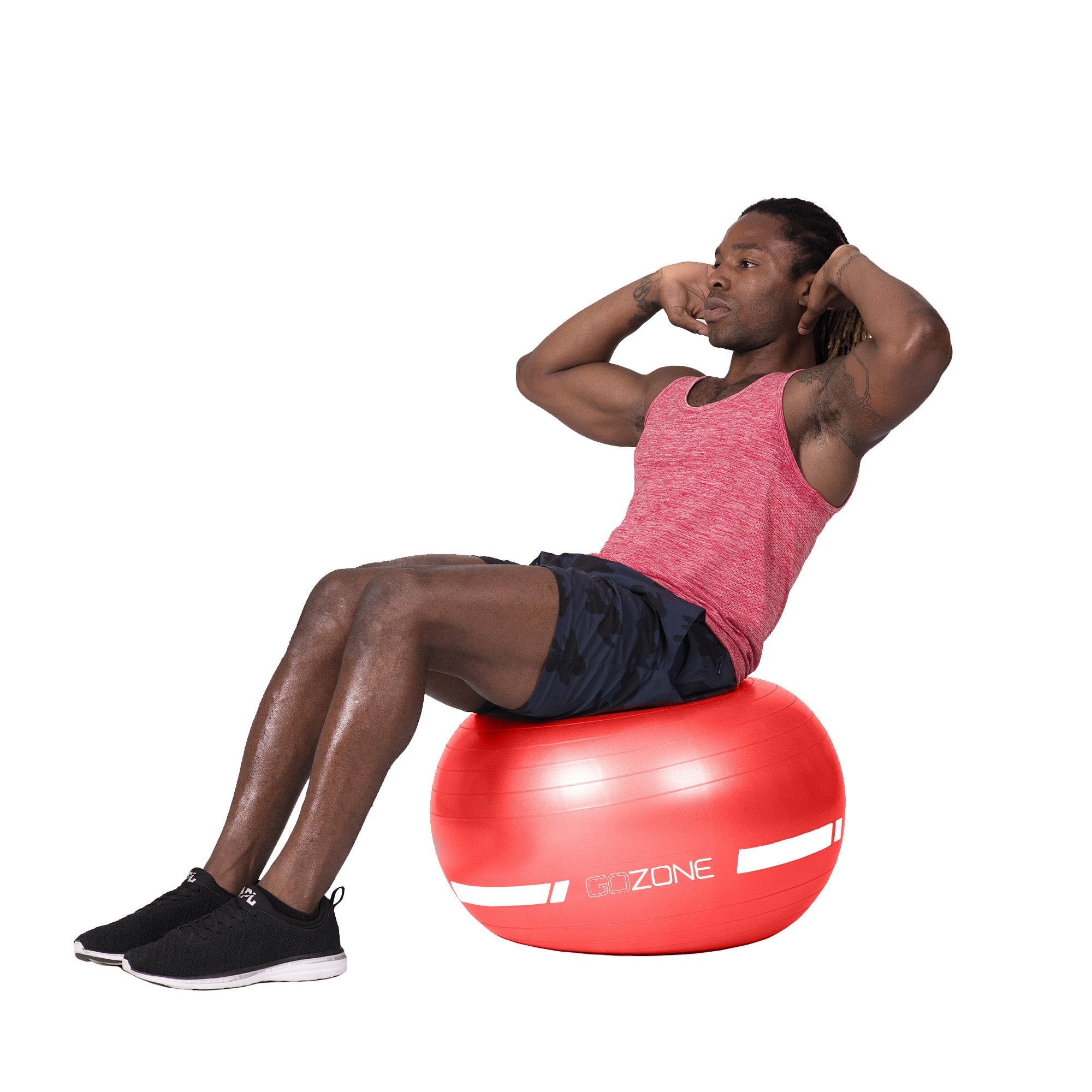 Ballon d'exercice de 75 cm - Bleu/Noir - GoZone - GoZone Canada Ballon d'exercice de 75 cm - Bleu/Noir - GoZone - GoZone Canada