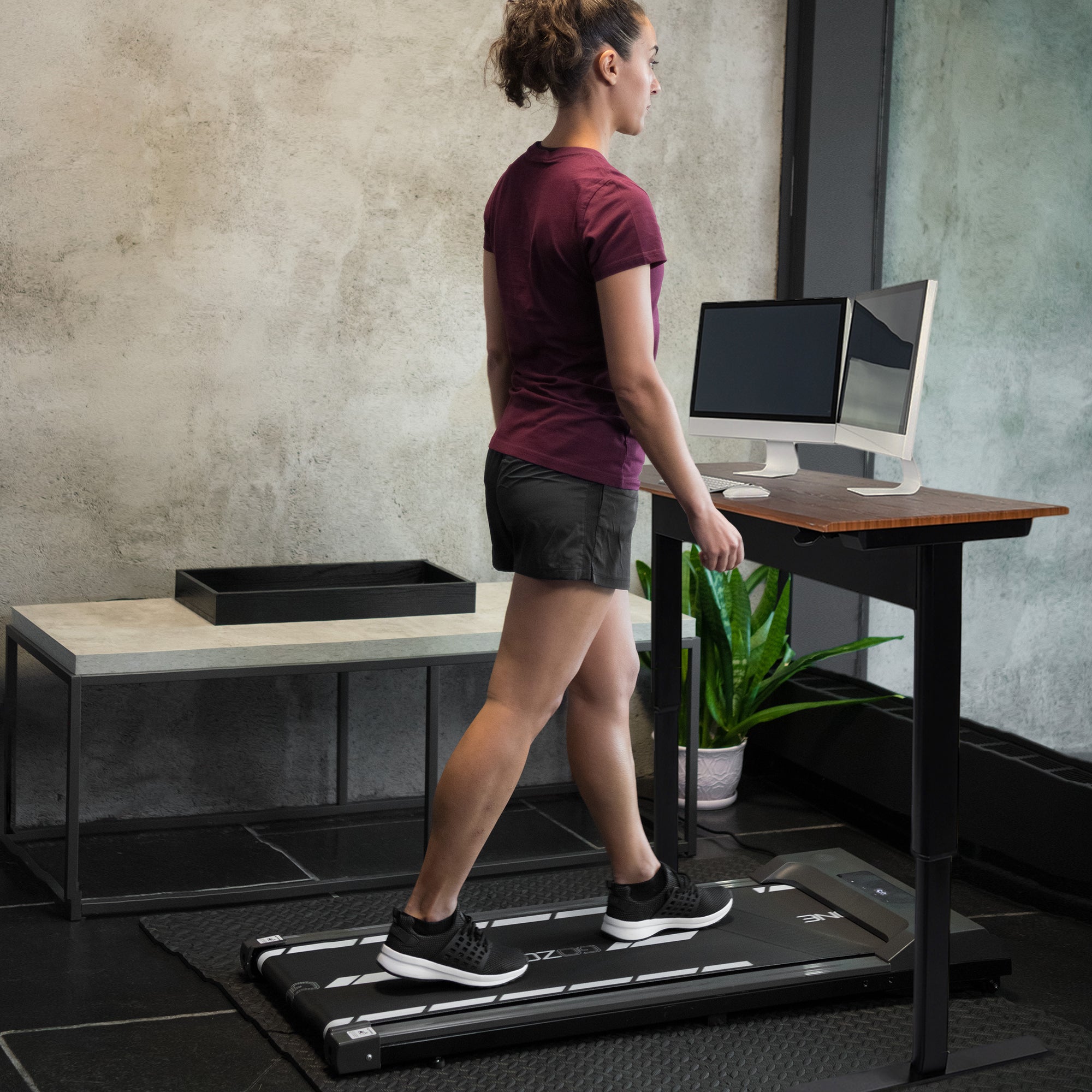 Gozone Treadmill Walking Treadmill for Standing Desks – Black/Grey – GoZone – GoZone Canada