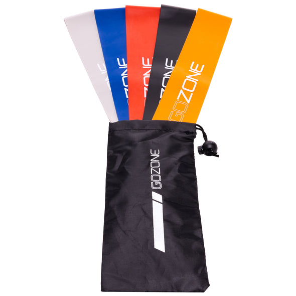 5-Pack Looped Resistance Bands – Multi-Colour