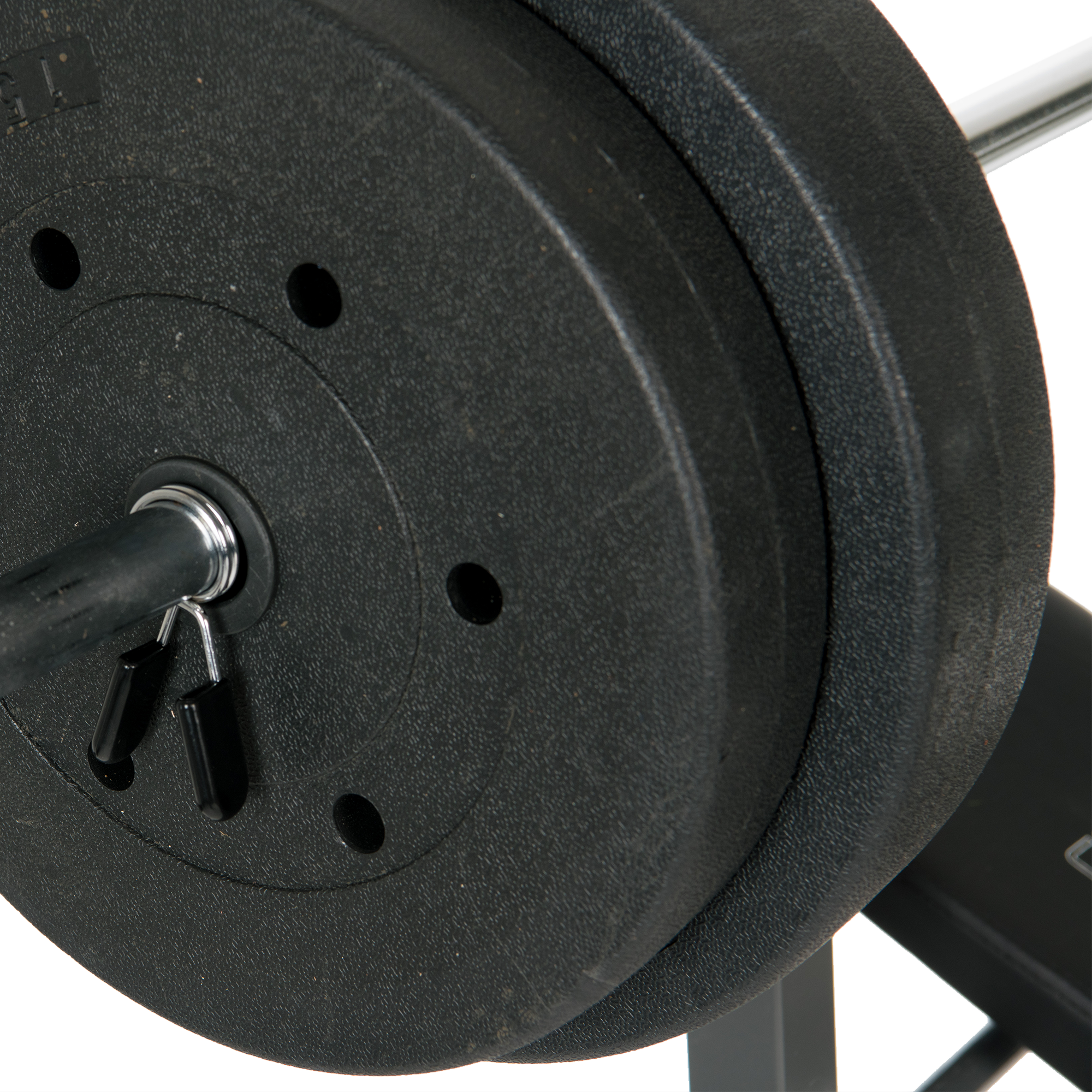 Cast iron discount weight bench set
