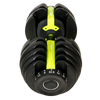 Adjustable dumbbell from top/side