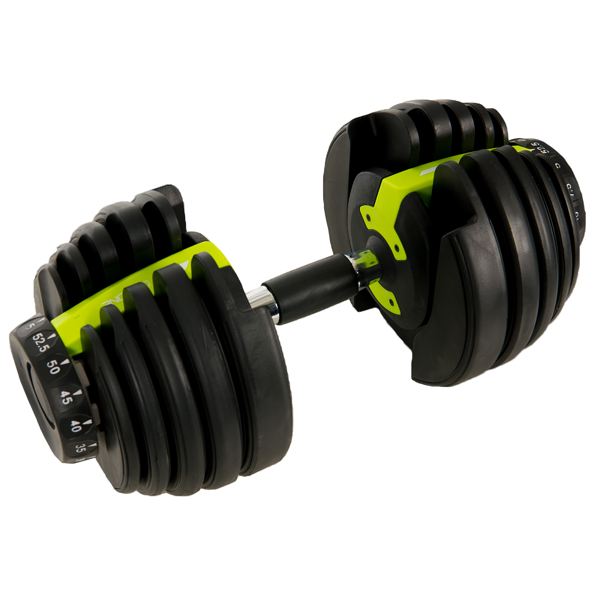 10lb 52.5lb Adjustable Dumbbell Black Green GoZone GoZone Canada