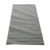 3mm grey yoga mat, unrolled, from above