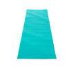 Solid teal exercise mat, unrolled