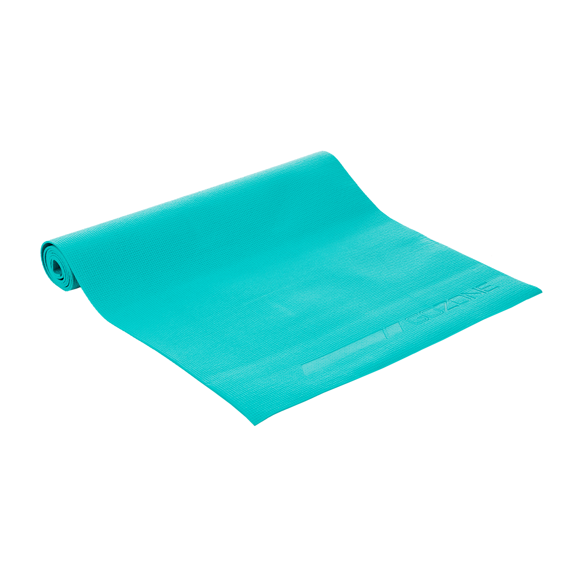 Athletic Works PVC Yoga Mat, 3mm, Real Teal, 68inx24in, Non Slip