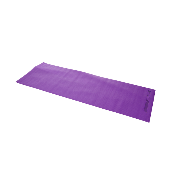 Purple PVC 3mm exercise mat, off-center