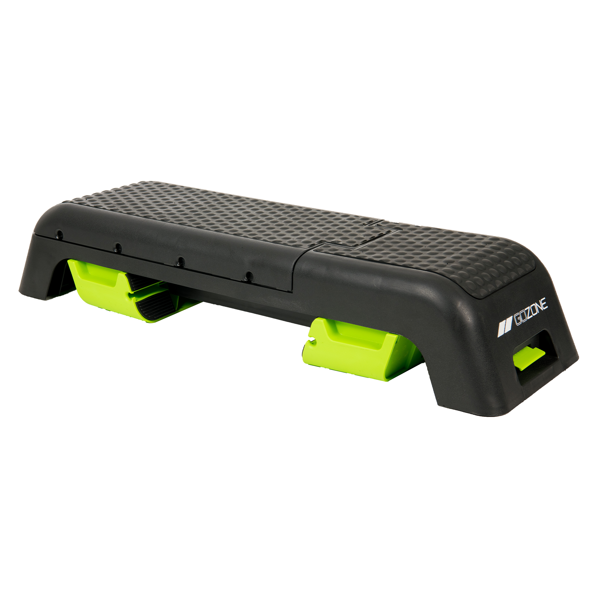 Adjustable Bench/Step Deck w/ Resistance Bands – Black/Green – GoZone ...