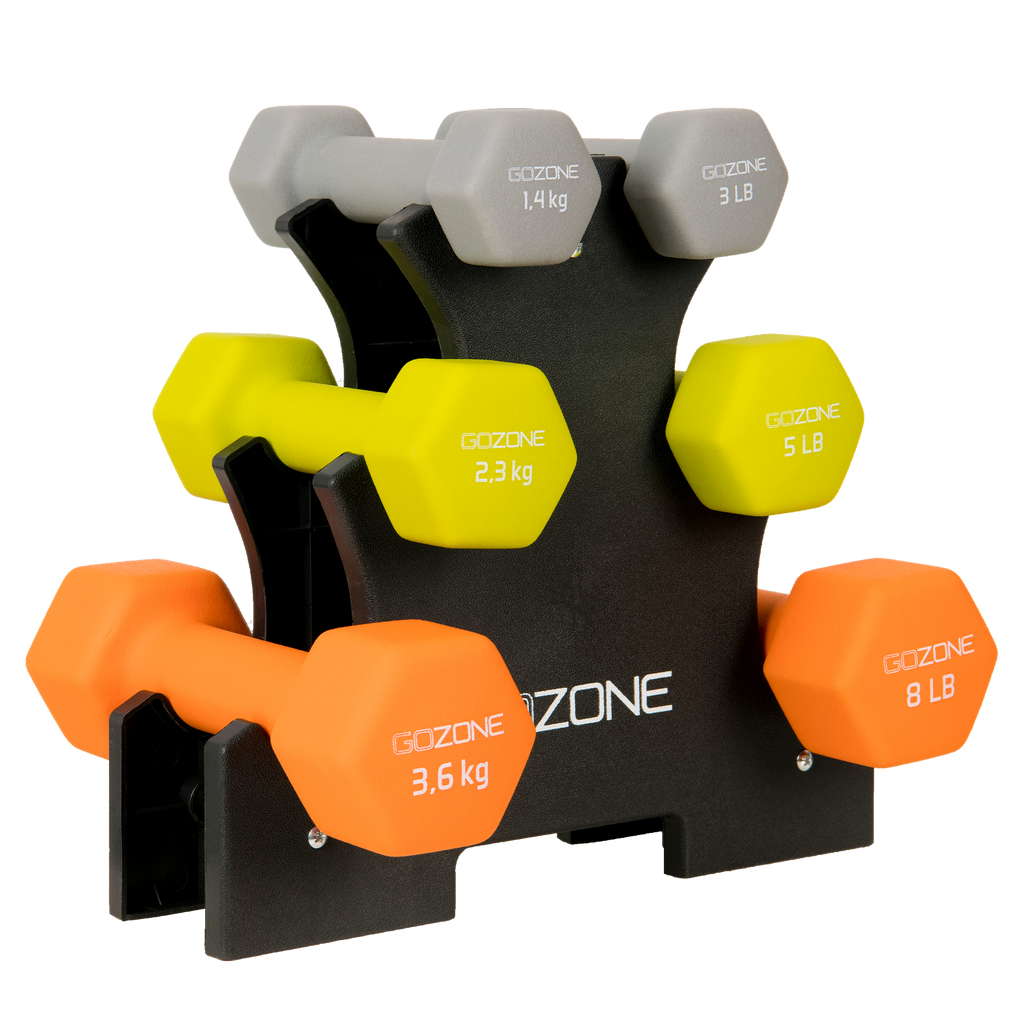 32lb Neoprene Coated Dumbbell Set Multicolor GoZone GoZone Canada