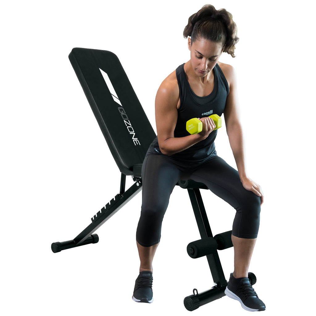 6 in 1 Adjustable Sit Up Bench, Foldable Utility Weight Bench