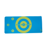 Target side up, activity mat pictured from above/side