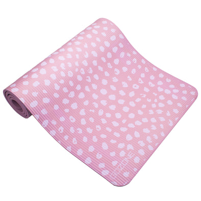 10mm Dotted Printed Exercise Mat with MicroFresh - 24" x 72" – Purple