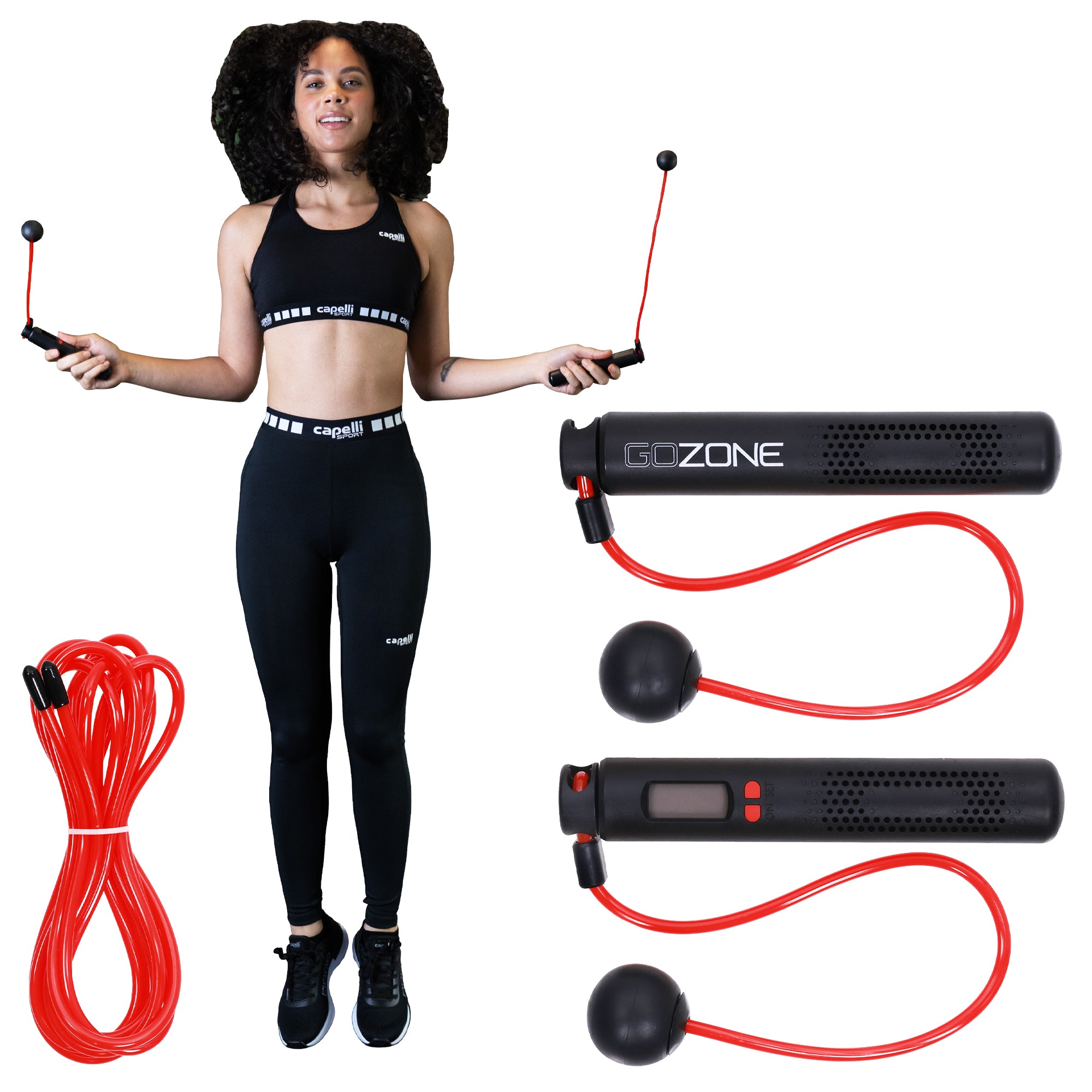 Cordless Jump Rope - Red/Black – GoZone Canada