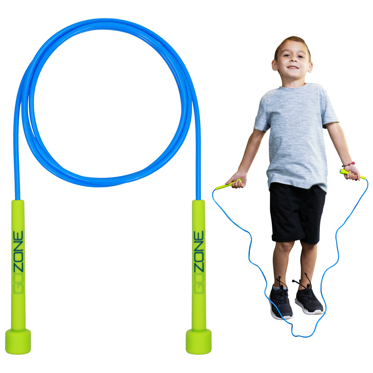 Gozone Speed Rope Kids - 7ft Speed Rope - Blue – GoZone Canada