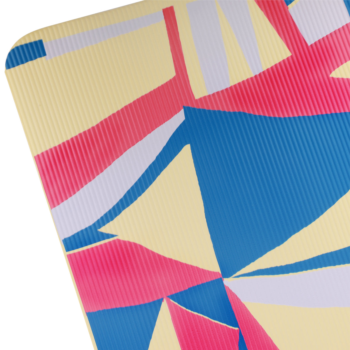 10mm Exercise Mat with Abstract Print - Tan/Blue/Red Combo – GoZone Canada
