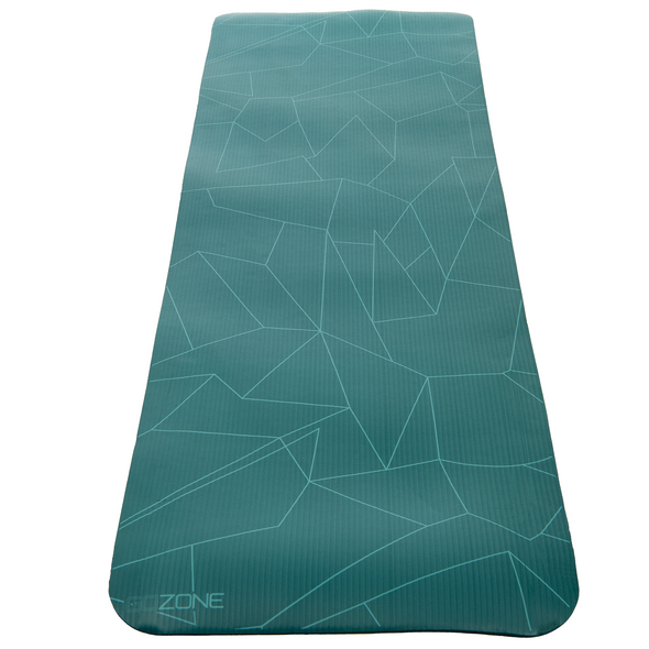 10mm line printed exercise mat from above