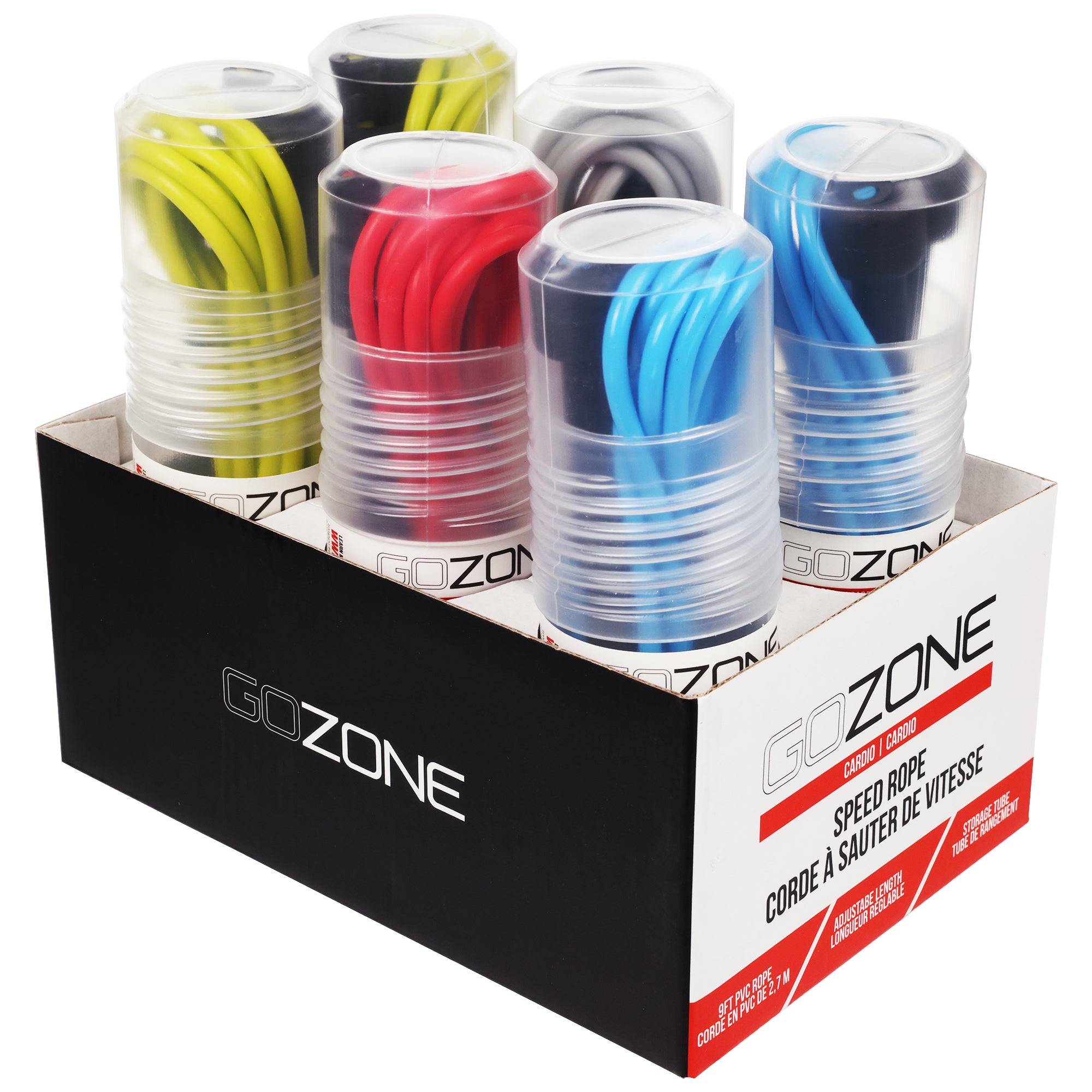 Gozone Speed Rope Basic Speed Rope in Tube – Red Combo – GoZone – GoZone Canada