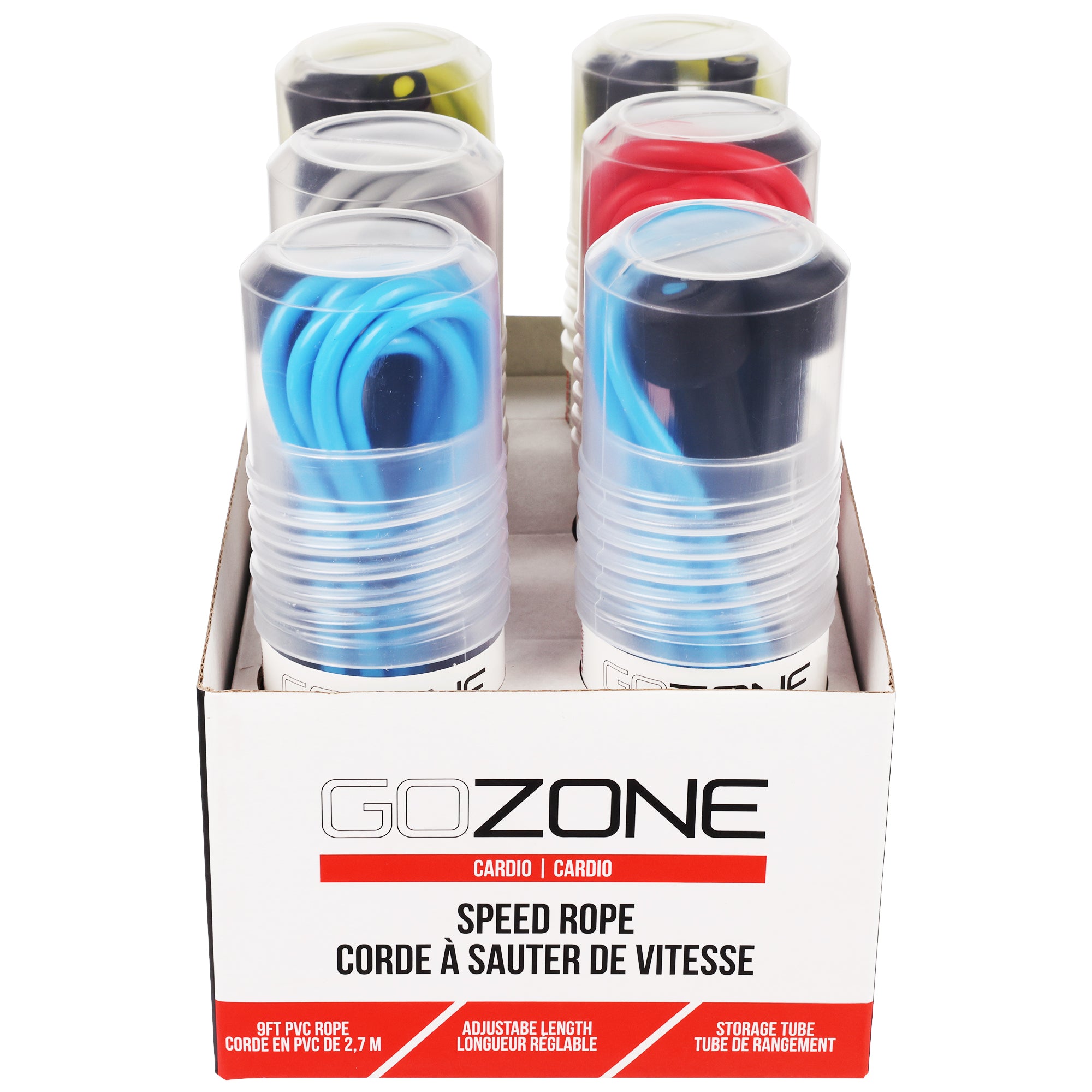 1lb Weighted Jump Rope – Red/Black – GoZone – GoZone Canada
