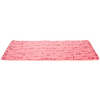 Pink/red fitness mat from side/45-degree angle